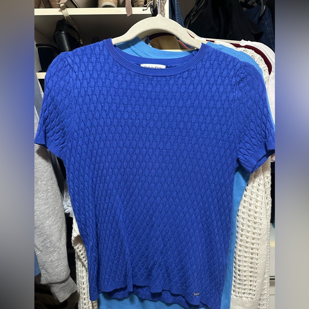 Calvin Klein Royal Blue Knit Top